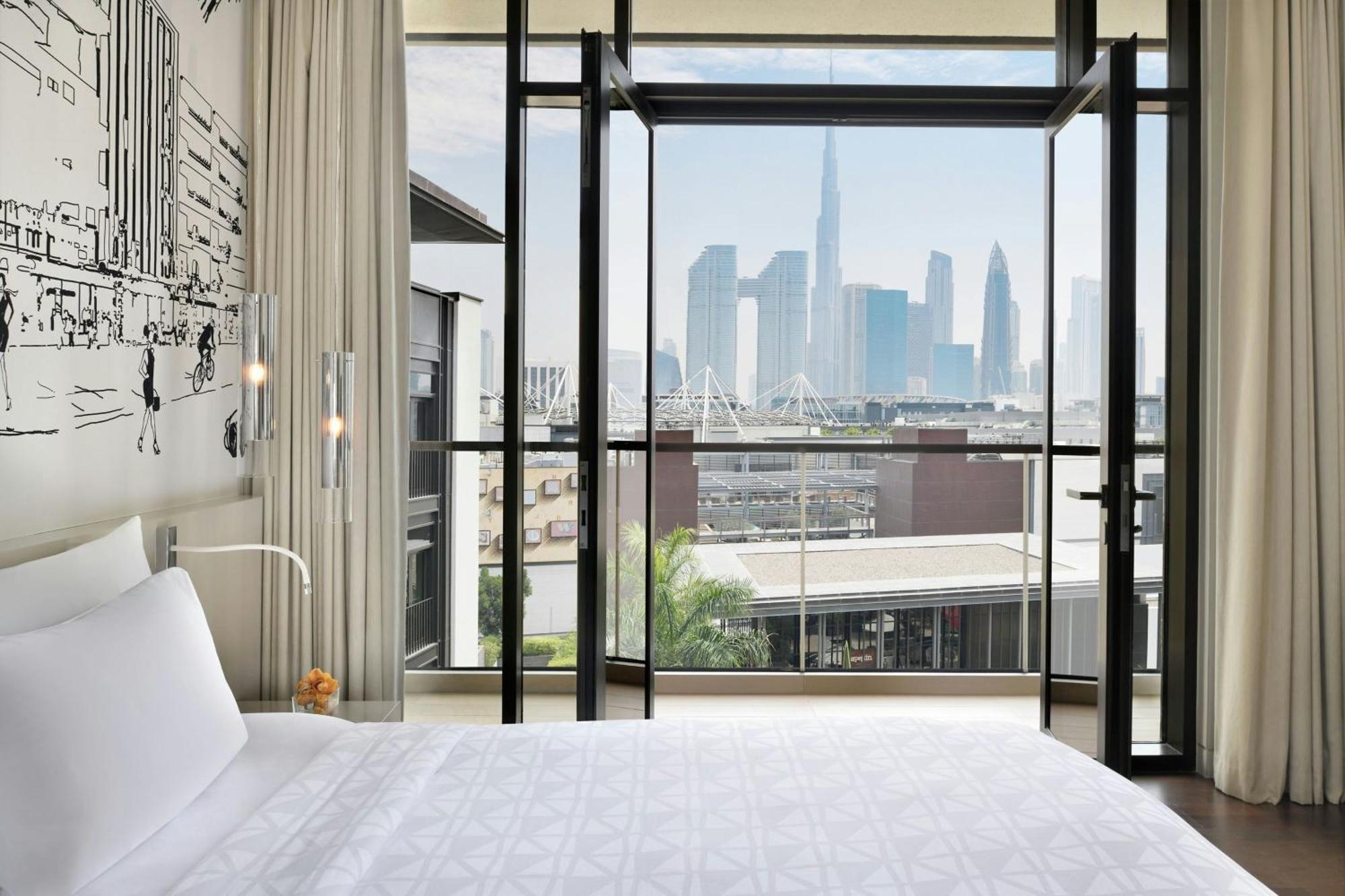 La Ville Hotel & Suites City Walk Dubai, Autograph Collection Exteriör bild A guest room at the West Hollywood hotel