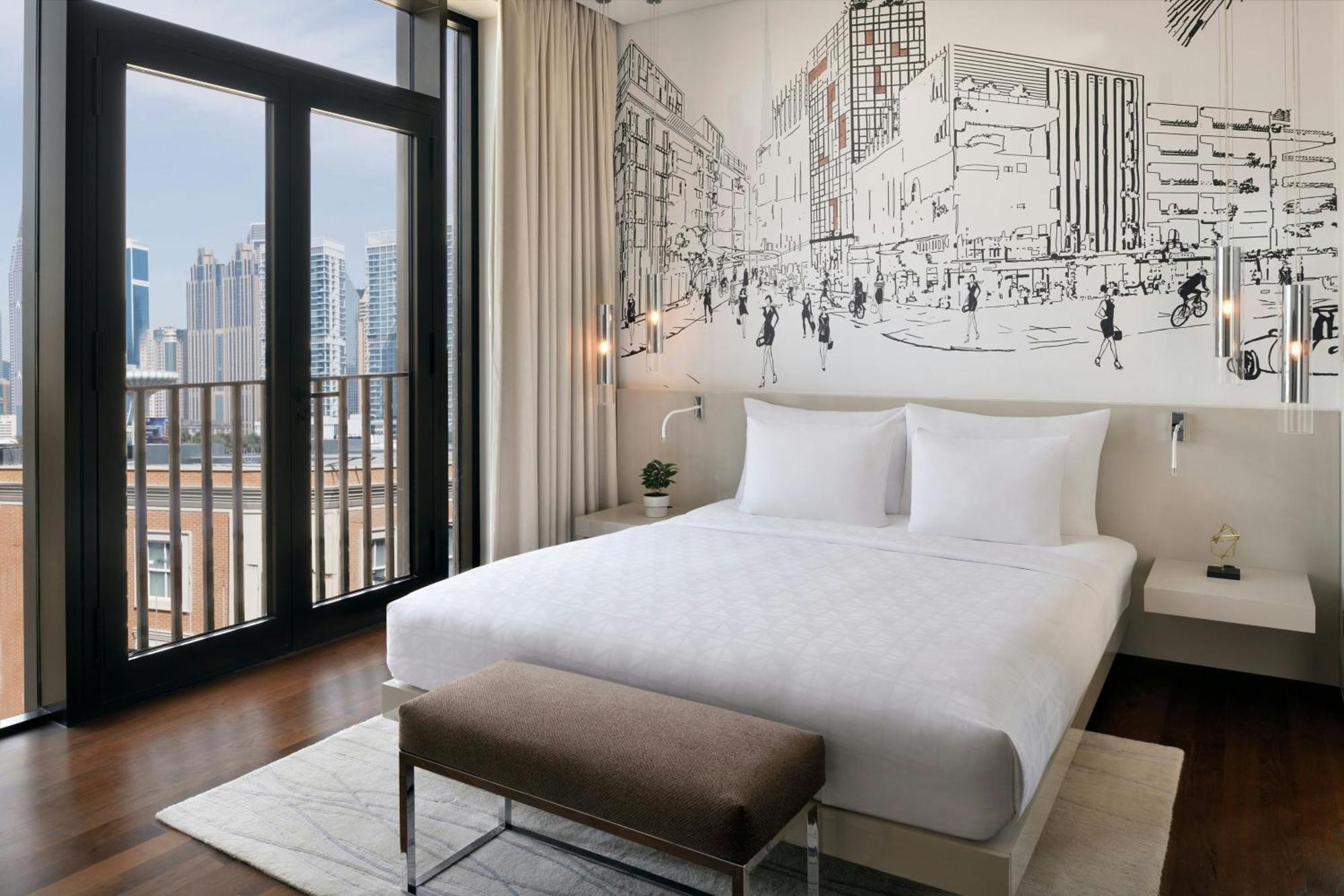 La Ville Hotel & Suites City Walk Dubai, Autograph Collection Exteriör bild A bedroom at the hotel